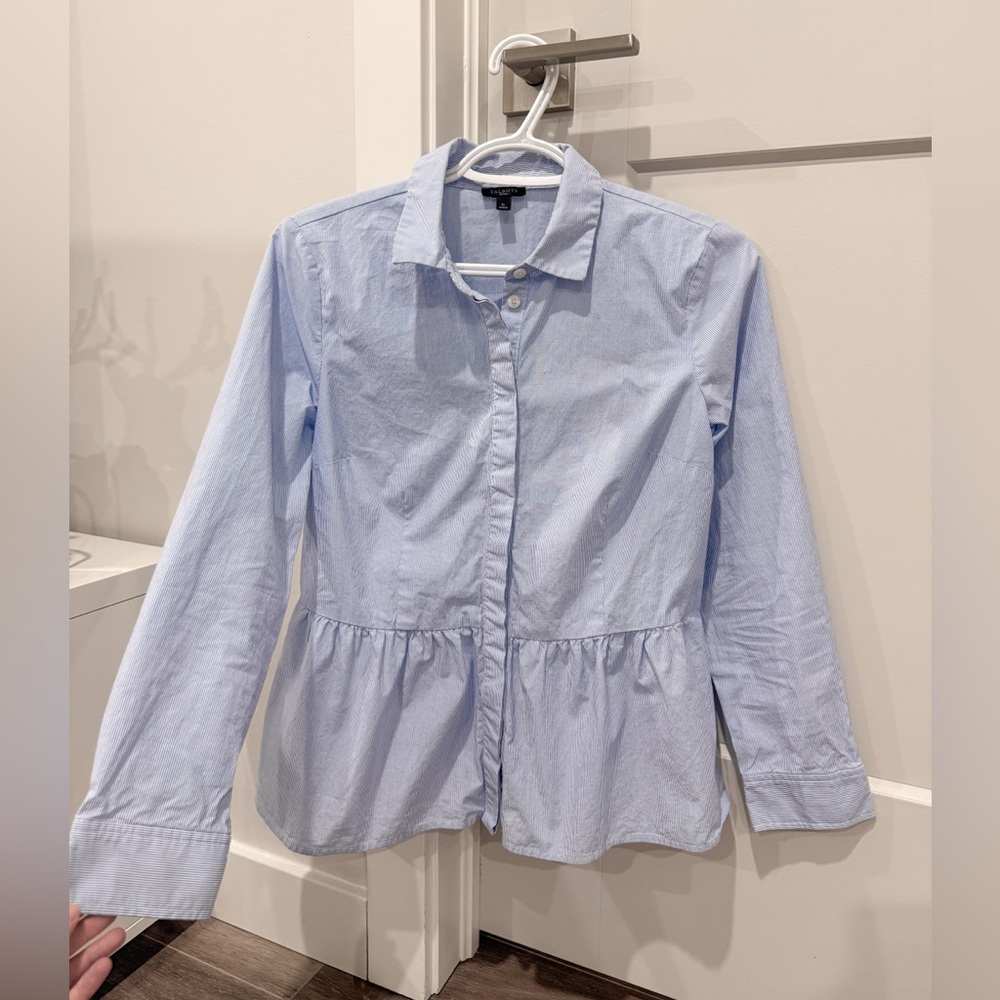 ✨SOLD✨Talbot peplum striped blouse